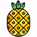 pineapple, tropical, fruit