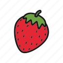 berry, fruit, strawberry