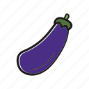 aubergine, brinjal. guinea squash, eggplant, vegetable