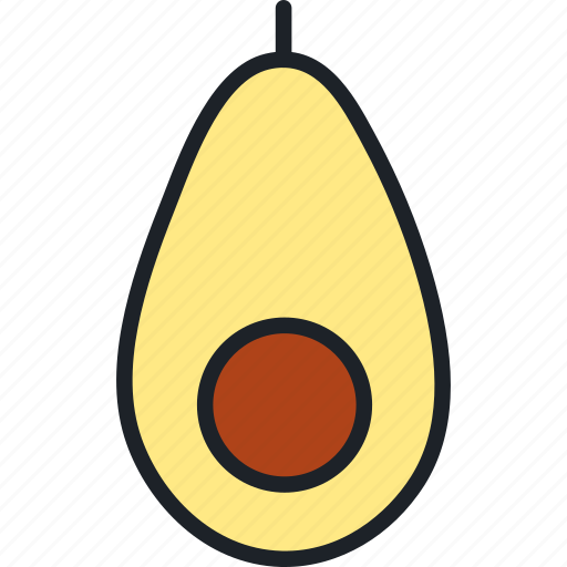 Avocado, half, slice, fruit, organic, fresh, healthy icon - Download on Iconfinder