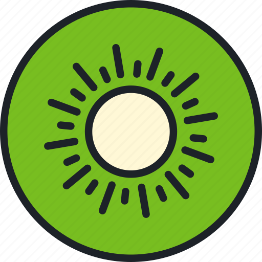 Kiwi, slice, fruit, food, healthy, tropical, organic icon - Download on Iconfinder