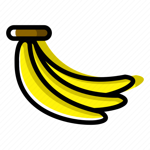 Banana, food, fresh, fruit, fruits, vitamin icon - Download on Iconfinder