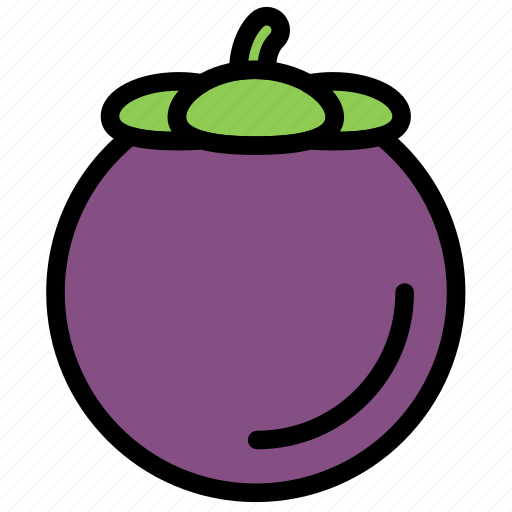 Fresh, fruit, fruits, healthy, mangosteen, tropical icon - Download on Iconfinder