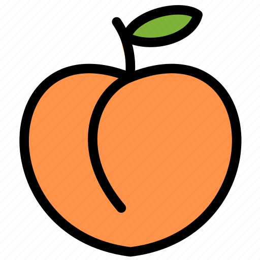 Fresh, fruit, fruits, healthy, organic, peach, tropical icon - Download on Iconfinder
