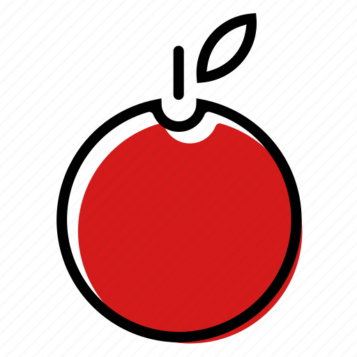 Apple, basic license, color, food, fruit icon - Download on Iconfinder