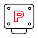 parking, bicycle, sign, signaling, letter, p