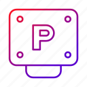parking, bicycle, sign, signaling, letter, p