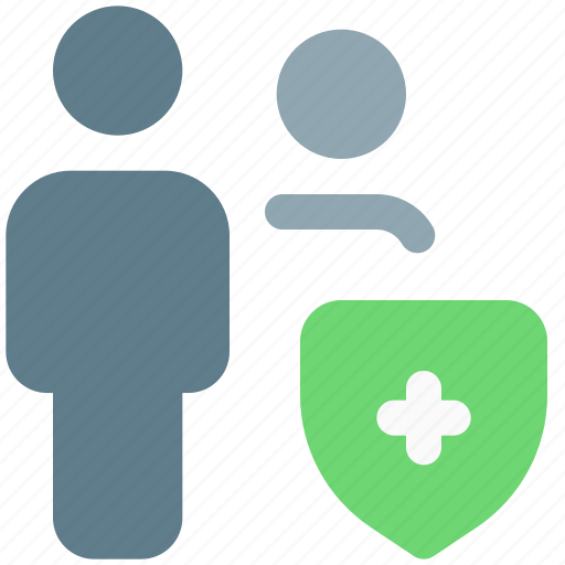 Shield, protect, multiple user, healthcare, medical icon - Download on Iconfinder