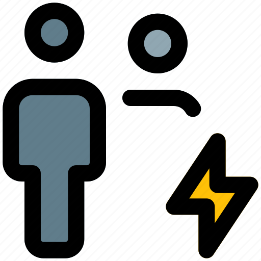 Flash, electricity, multiple user, energy icon - Download on Iconfinder