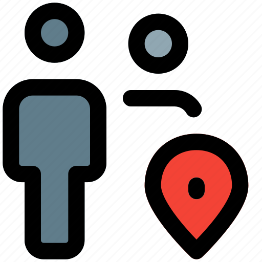 Location, multiple user, pin, map icon - Download on Iconfinder