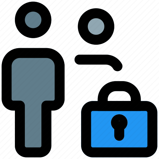 Locked, security, protection, multiple user icon - Download on Iconfinder