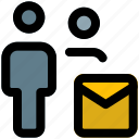 mail, envelope, multiple user, email