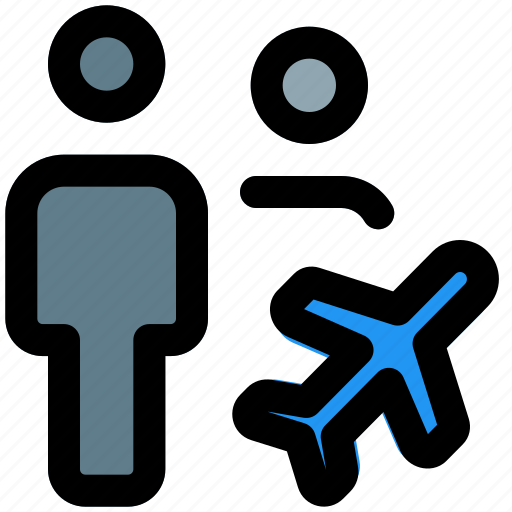 Plane, multiple user, airplane, travel icon - Download on Iconfinder