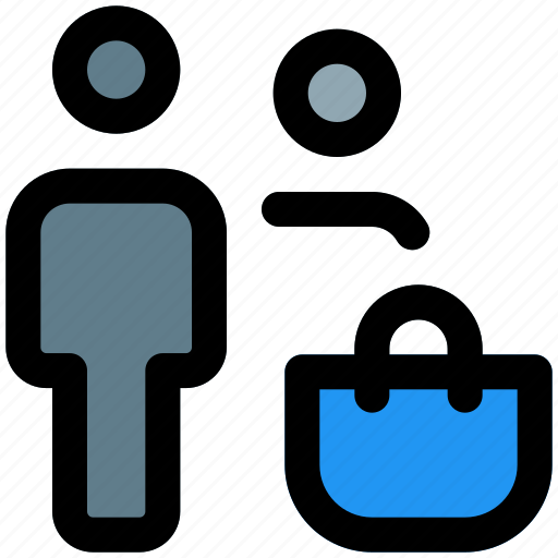 Shopping, bag, shop, multiple user icon - Download on Iconfinder