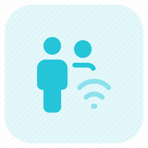 Wifi, signal, wireless, internet, multiple user icon - Download on Iconfinder