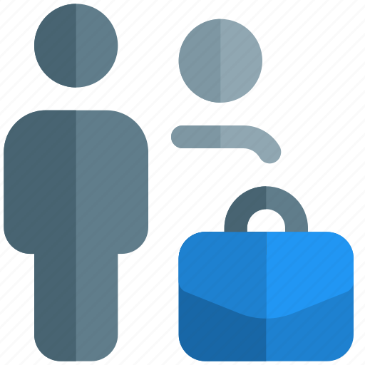 Briefcase, suitcase, luggage, multiple user icon - Download on Iconfinder