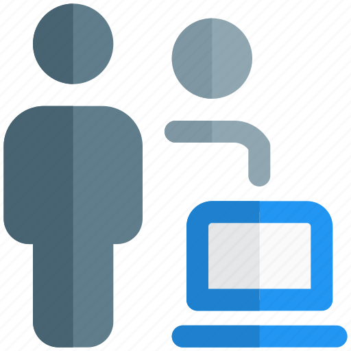 Laptop, multiple user, computer, electronic, device icon - Download on Iconfinder