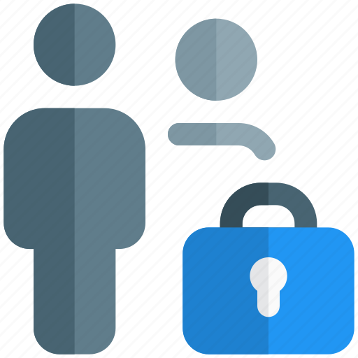Multiple user, padlock, lock, security icon - Download on Iconfinder