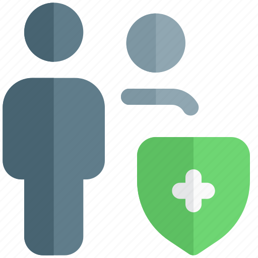 Shield, safety, guard, multiple user icon - Download on Iconfinder
