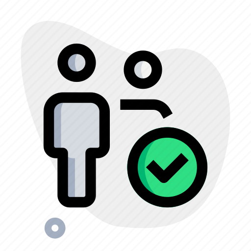 Check, multiple user, tick mark, accept icon - Download on Iconfinder