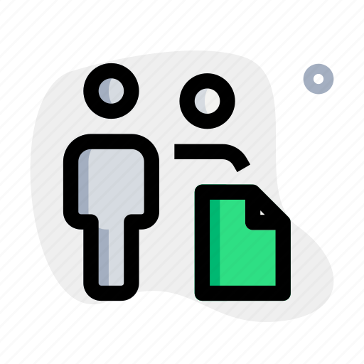 File, multiple user, paper, page icon - Download on Iconfinder