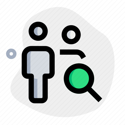 Search, magnifier, lens, multiple user icon - Download on Iconfinder