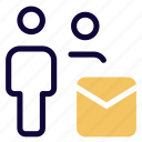 mail, envelope, multiple user, letter