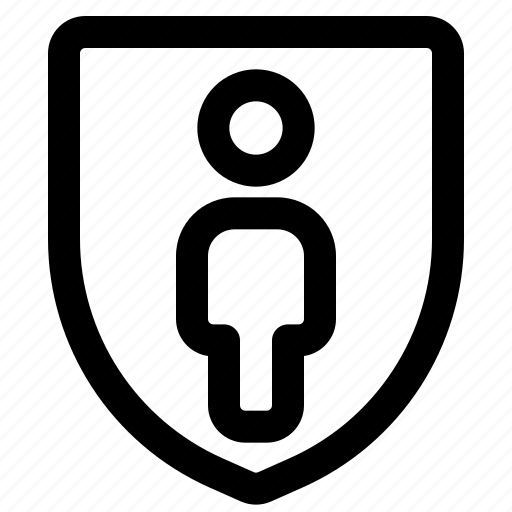 Protect, full, body, single user icon - Download on Iconfinder
