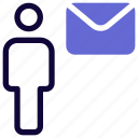 mail, single user, message, email