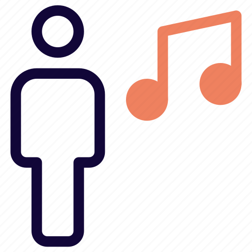 Music, single user, sound, audio icon - Download on Iconfinder