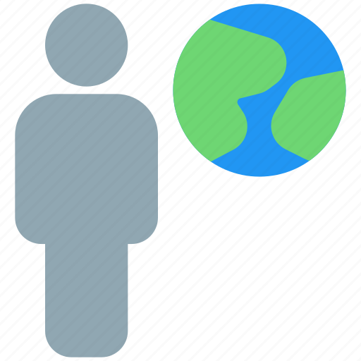 Globe, full, body, earth, single user icon - Download on Iconfinder