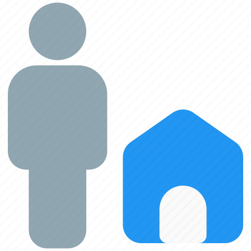 Home, full, body, single user, house icon - Download on Iconfinder
