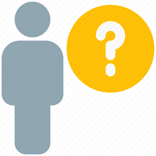 Question, full, body, single user, ask icon - Download on Iconfinder