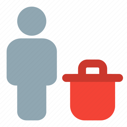 Trash, full, body, trash can, single user icon - Download on Iconfinder