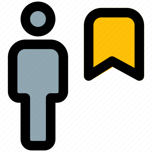 Bookmark, full, body, label, single user icon - Download on Iconfinder