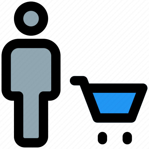 Cart, full, body, single user icon - Download on Iconfinder