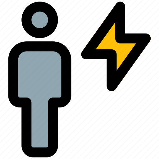 Flash, full, body, power, single power icon - Download on Iconfinder