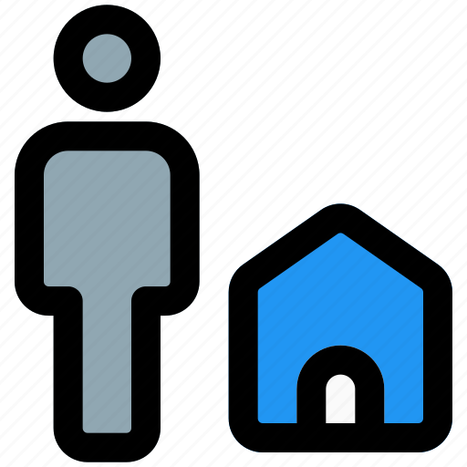 Home, full, body, house, single user icon - Download on Iconfinder