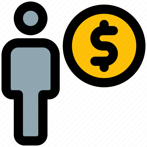 Money, full, body, single user, dollar icon - Download on Iconfinder