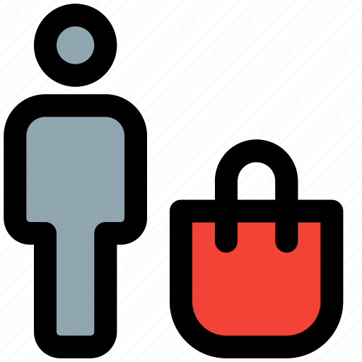 Shopping, bag, full, single user, shop icon - Download on Iconfinder