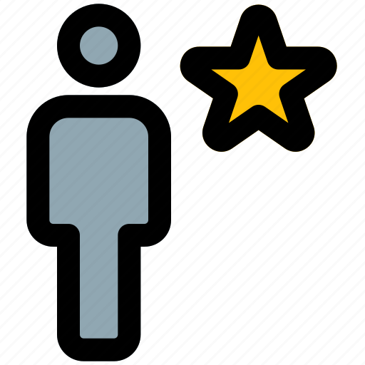 Star, full, body, single user, rating icon - Download on Iconfinder