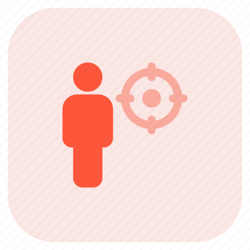 Aim, full, body, single user, target icon - Download on Iconfinder