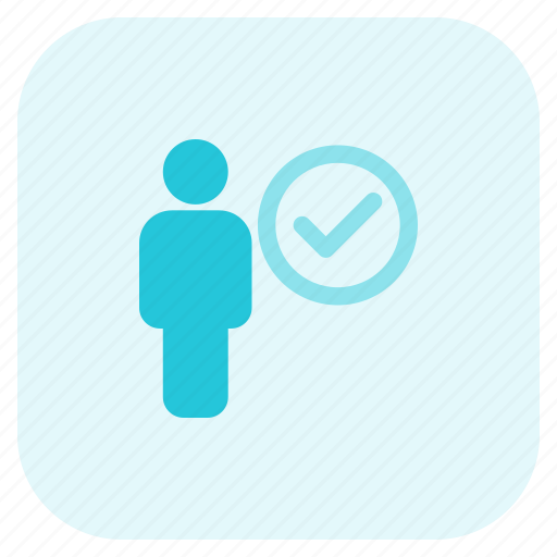 Check, full, body, tick mark, single user icon - Download on Iconfinder