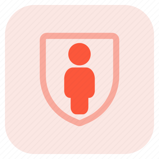 Protect, full, body, shield, single user icon - Download on Iconfinder
