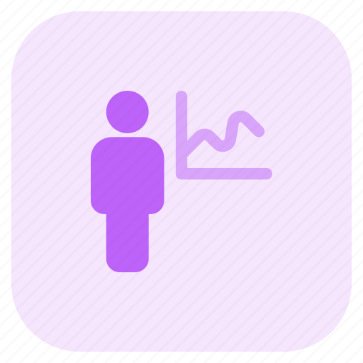 Statistic, full, body, single user icon - Download on Iconfinder
