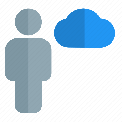 Cloud, data, single user, technology icon - Download on Iconfinder