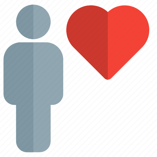 Heart, shape, single user, love icon - Download on Iconfinder
