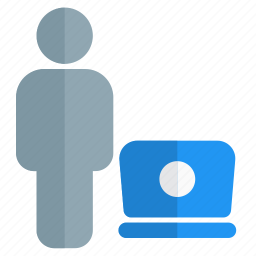 Laptop, single user, gadget, computer icon - Download on Iconfinder