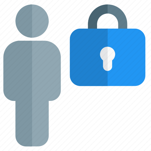 Locked, single user, lock, secure icon - Download on Iconfinder