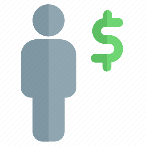 Money, single user, full body, currency icon - Download on Iconfinder